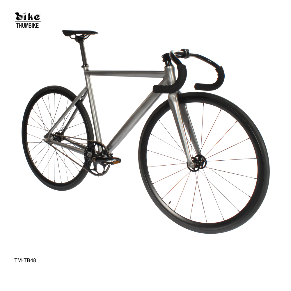 Bicicleta fixie de aluminio ligera personalizada con barra de descenso