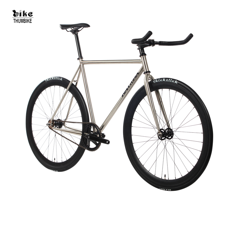  Chromoly Frame Golden Fixie Bike Especificación personalizable